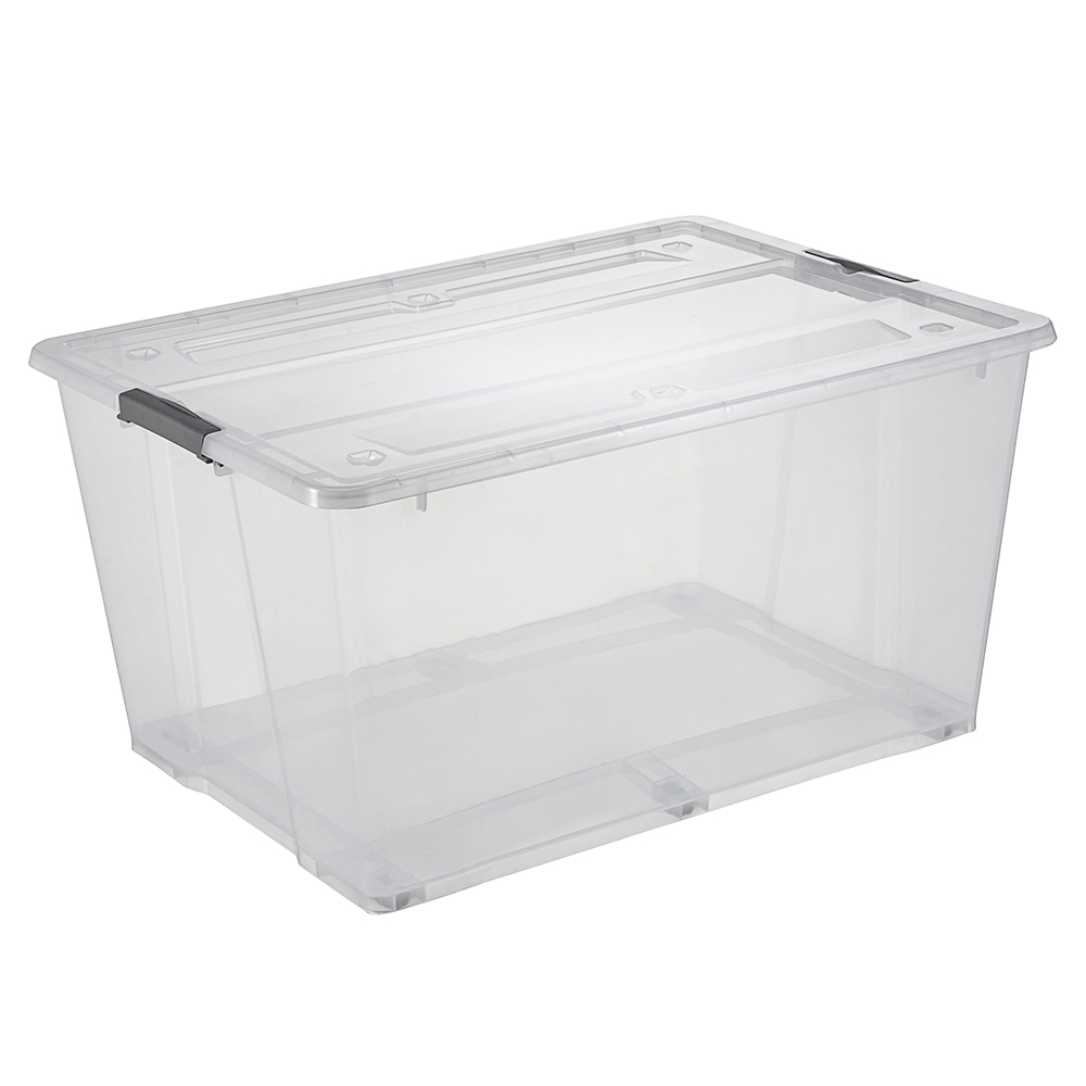 128L Extra Large Clear Plastic Storage containers with Lids wholesale